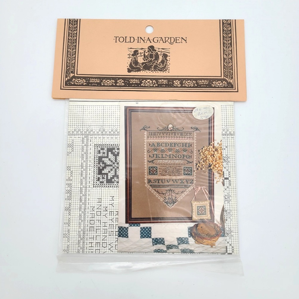 Told in a Garden Family Treasure II SAMPLER Counted Cross Stitch Pattern NEW